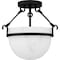 Quoizel Semi-Flush Mount Semi Flush 3 Lights Matte Black QSF6185MBK - alternate 4